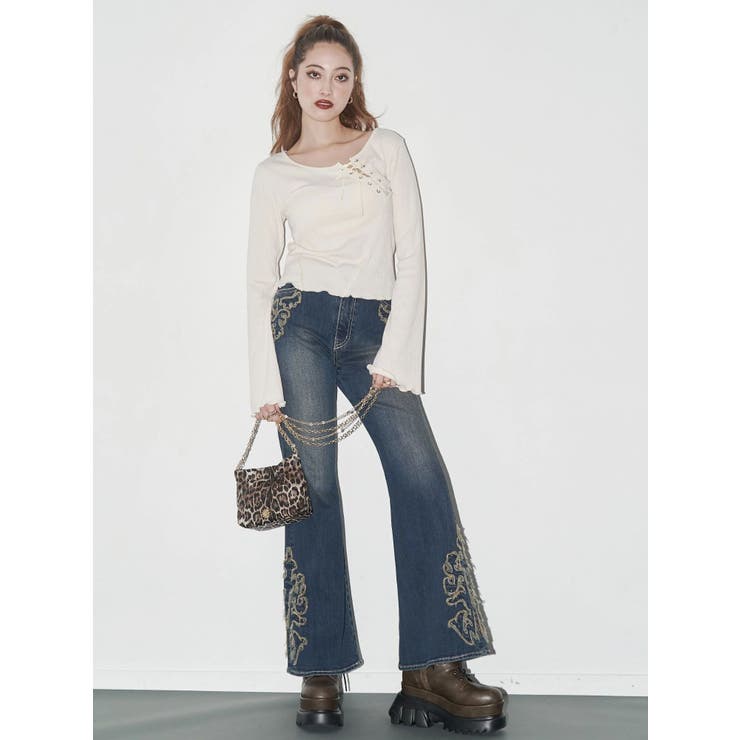 レースアップカットソー | EVRIS | 詳細画像4 