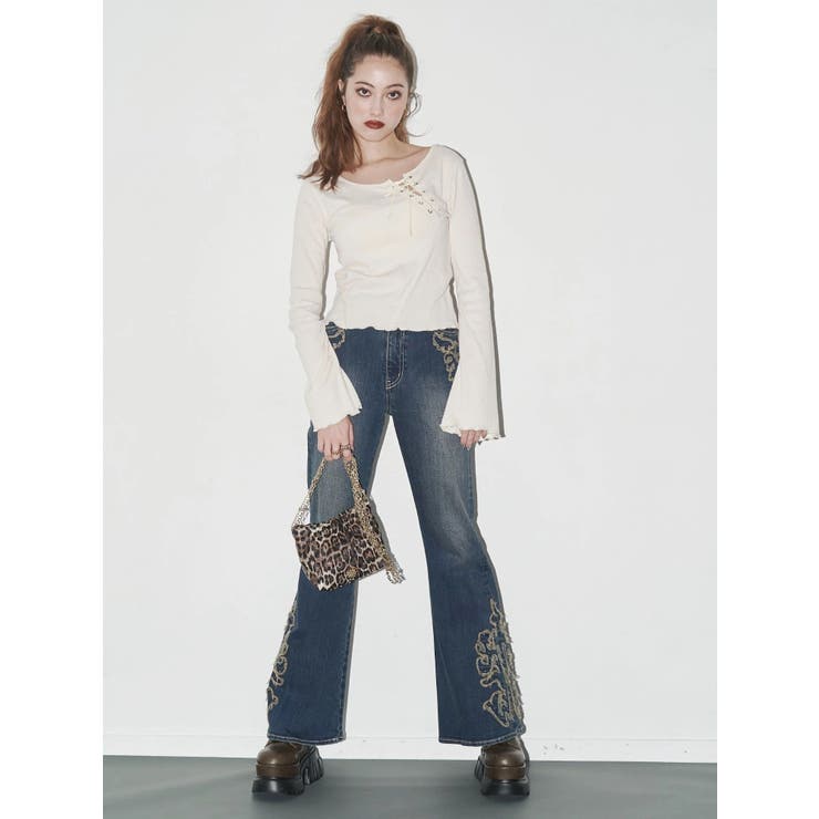 レースアップカットソー | EVRIS | 詳細画像5 