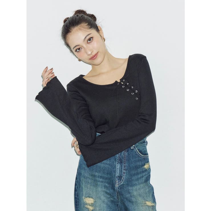 レースアップカットソー | EVRIS | 詳細画像7 