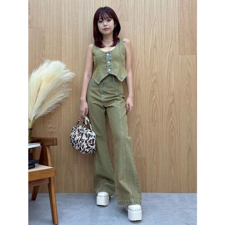 ヴィンテージライクデニムベスト【セットアップ着用可能】 | EVRIS | 詳細画像13 