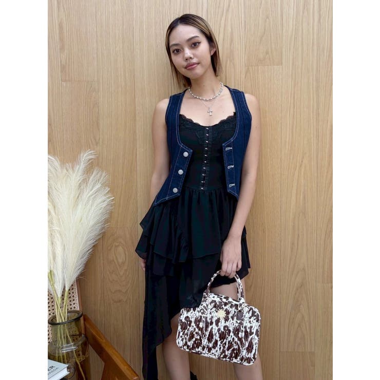 ヴィンテージライクデニムベスト【セットアップ着用可能】 | EVRIS | 詳細画像18 