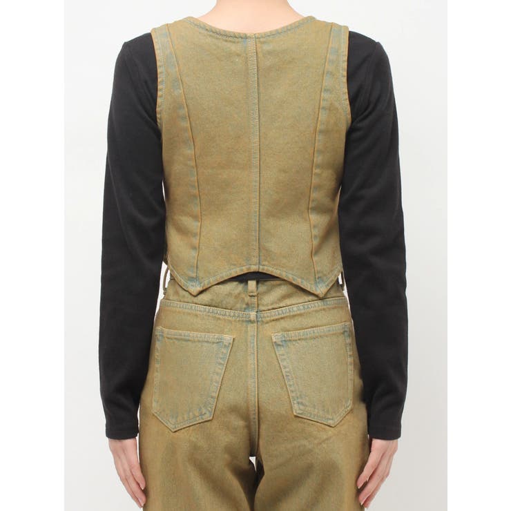 ヴィンテージライクデニムベスト【セットアップ着用可能】 | EVRIS | 詳細画像24 