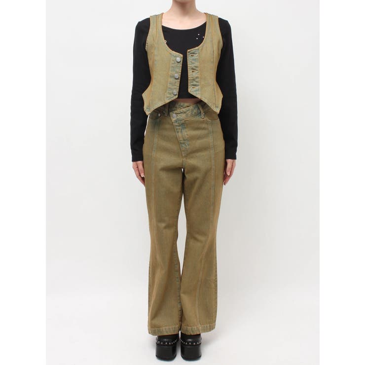 ヴィンテージライクデニムベスト【セットアップ着用可能】 | EVRIS | 詳細画像29 