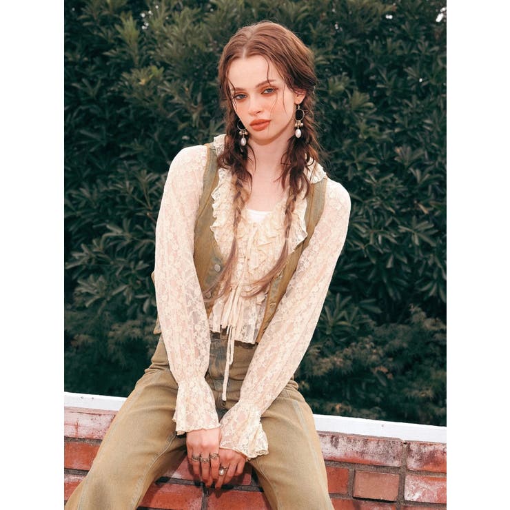 ヴィンテージライクデニムベスト【セットアップ着用可能】 | EVRIS | 詳細画像4 