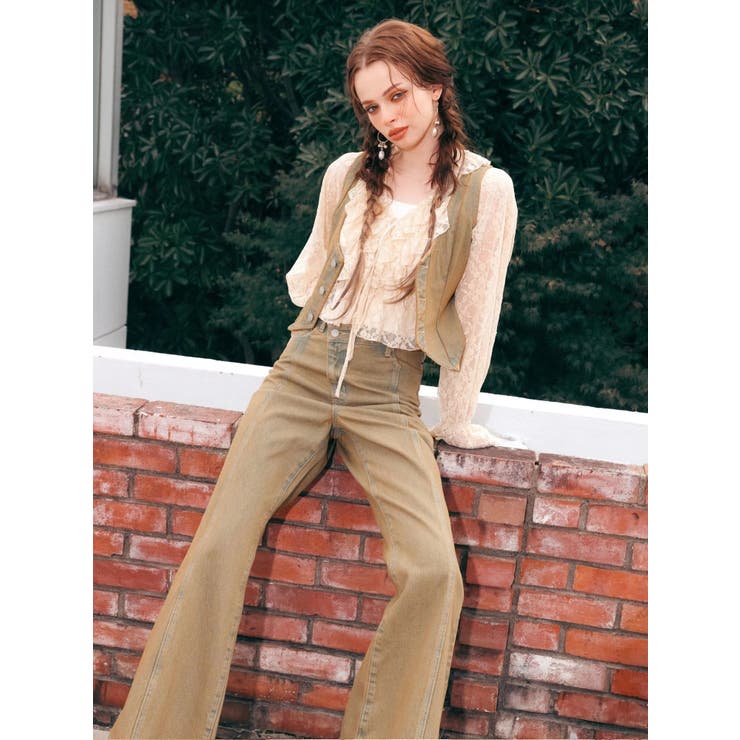 ヴィンテージライクデニムベスト【セットアップ着用可能】 | EVRIS | 詳細画像5 