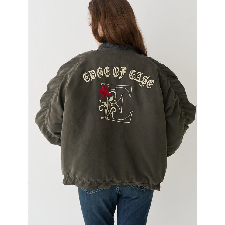 カーキ | ボリュームギャザーショートMA-1 | EVRIS