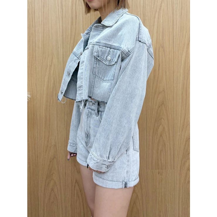 ヴィンテージライクカラーデニムブルゾン【セットアップ着用可能】 | EVRIS | 詳細画像16 