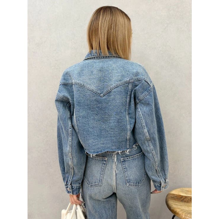 ヴィンテージライクカラーデニムブルゾン【セットアップ着用可能】 | EVRIS | 詳細画像24 