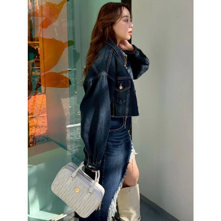 ヴィンテージライクカラーデニムブルゾン【セットアップ着用可能】 | EVRIS | 詳細画像39 