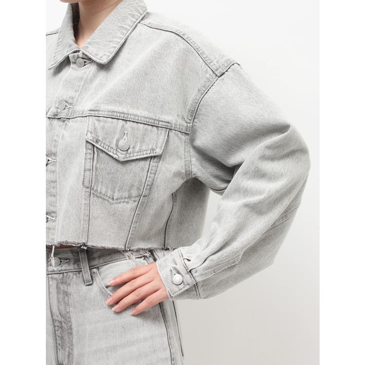 ヴィンテージライクカラーデニムブルゾン【セットアップ着用可能】 | EVRIS | 詳細画像46 