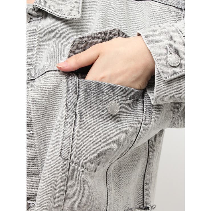 ヴィンテージライクカラーデニムブルゾン【セットアップ着用可能】 | EVRIS | 詳細画像47 