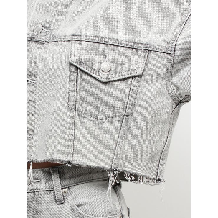 ヴィンテージライクカラーデニムブルゾン【セットアップ着用可能】 | EVRIS | 詳細画像49 