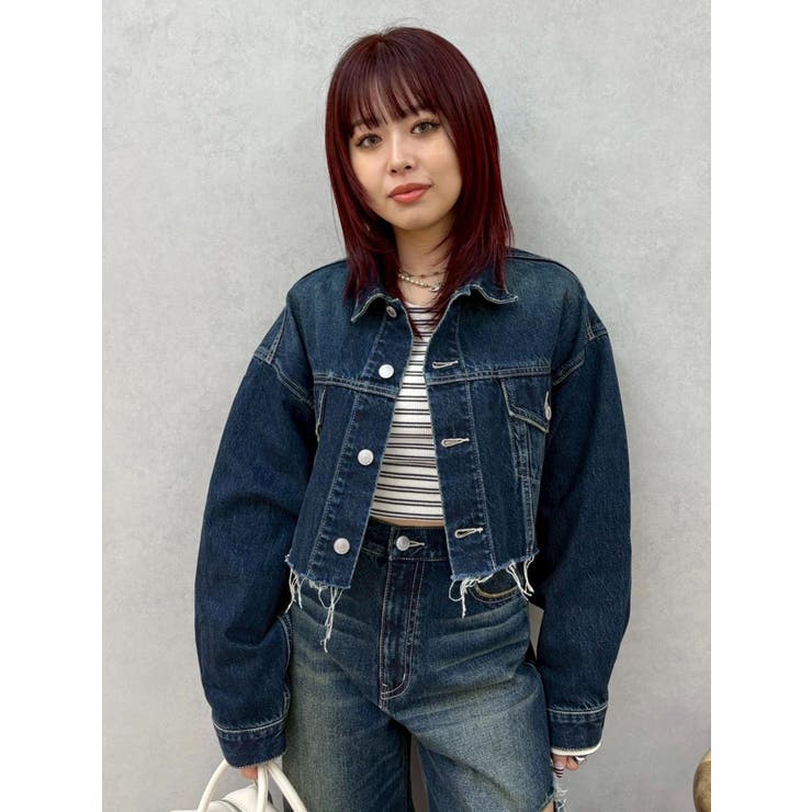 インディゴ | ヴィンテージライクカラーデニムブルゾン【セットアップ着用可能】 | EVRIS