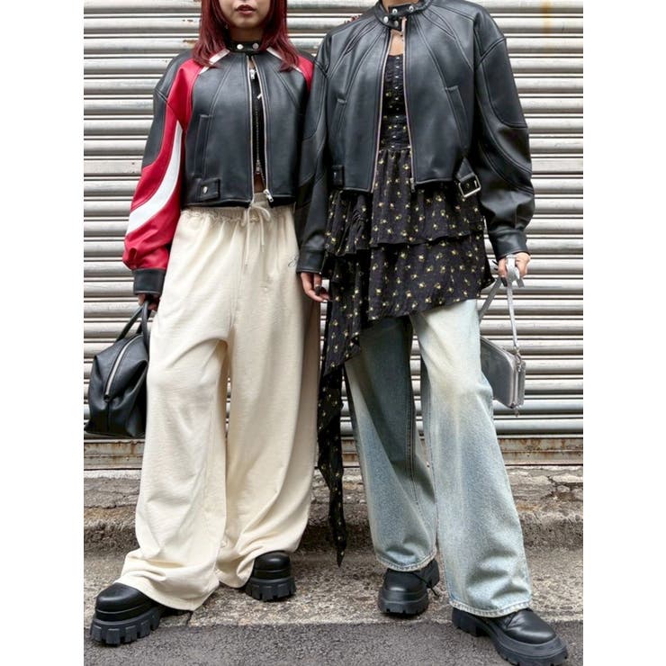 エンブレムドッキングバイカーブルゾン【セットアップ着用可能】 | EVRIS | 詳細画像13 