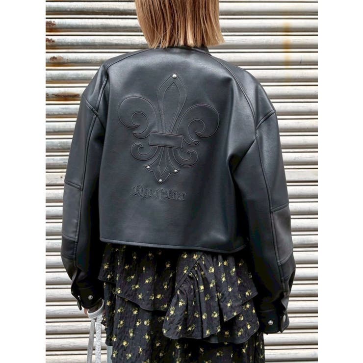 エンブレムドッキングバイカーブルゾン【セットアップ着用可能】 | EVRIS | 詳細画像17 