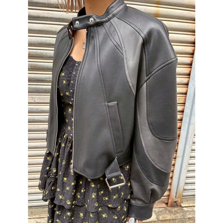 エンブレムドッキングバイカーブルゾン【セットアップ着用可能】 | EVRIS | 詳細画像18 