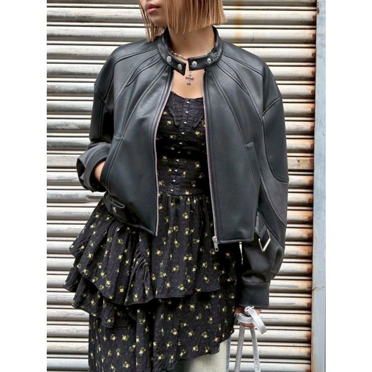 エンブレムドッキングバイカーブルゾン【セットアップ着用可能】 | EVRIS | 詳細画像19 