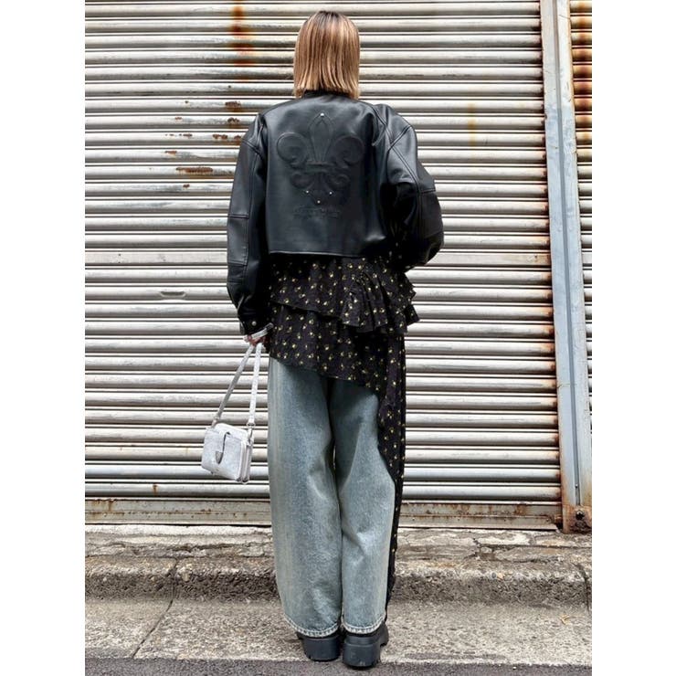 エンブレムドッキングバイカーブルゾン【セットアップ着用可能】 | EVRIS | 詳細画像21 