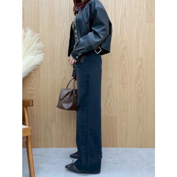 エンブレムドッキングバイカーブルゾン【セットアップ着用可能】 | EVRIS | 詳細画像27 