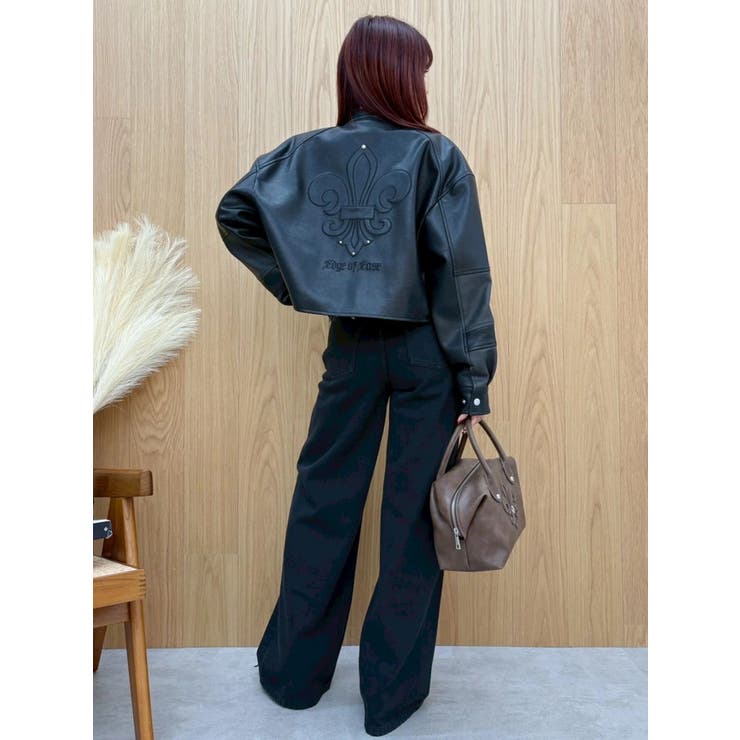 エンブレムドッキングバイカーブルゾン【セットアップ着用可能】 | EVRIS | 詳細画像29 