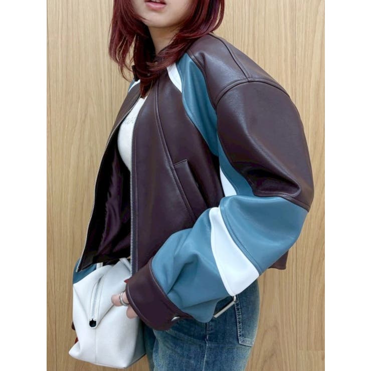 エンブレムドッキングバイカーブルゾン【セットアップ着用可能】 | EVRIS | 詳細画像36 