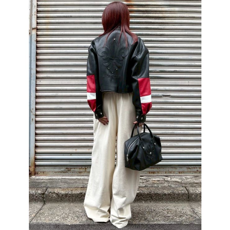 エンブレムドッキングバイカーブルゾン【セットアップ着用可能】 | EVRIS | 詳細画像49 