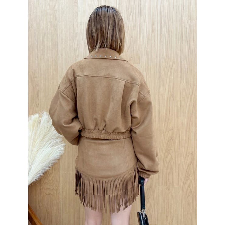 フェイクスウェードボリュームショートブルゾン【セットアップ着用可能】 | EVRIS | 詳細画像10 