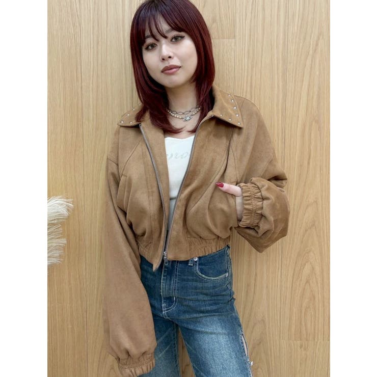 フェイクスウェードボリュームショートブルゾン【セットアップ着用可能】 | EVRIS | 詳細画像16 