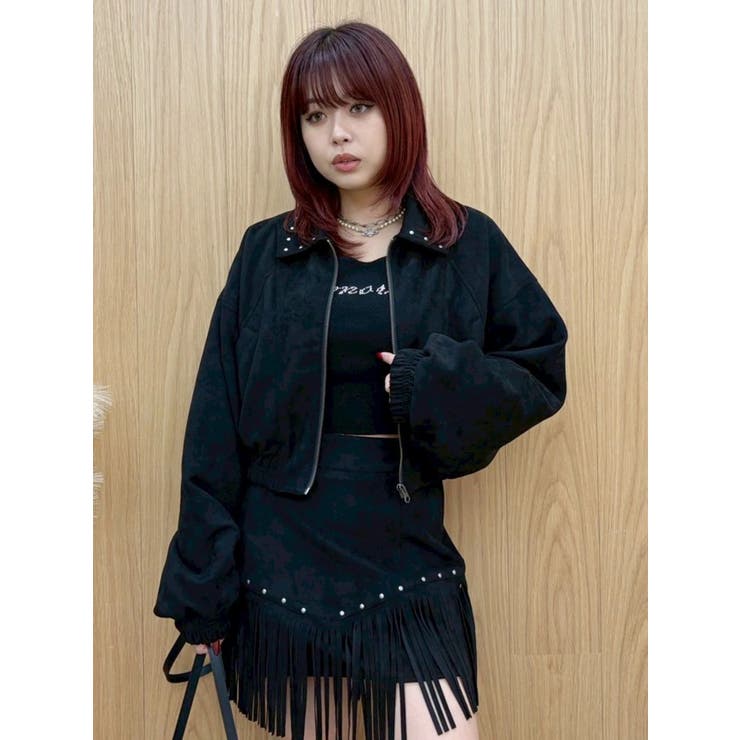 フェイクスウェードボリュームショートブルゾン【セットアップ着用可能】 | EVRIS | 詳細画像20 