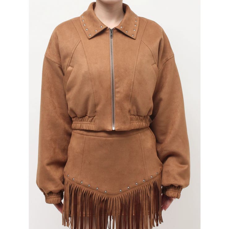 フェイクスウェードボリュームショートブルゾン【セットアップ着用可能】 | EVRIS | 詳細画像24 