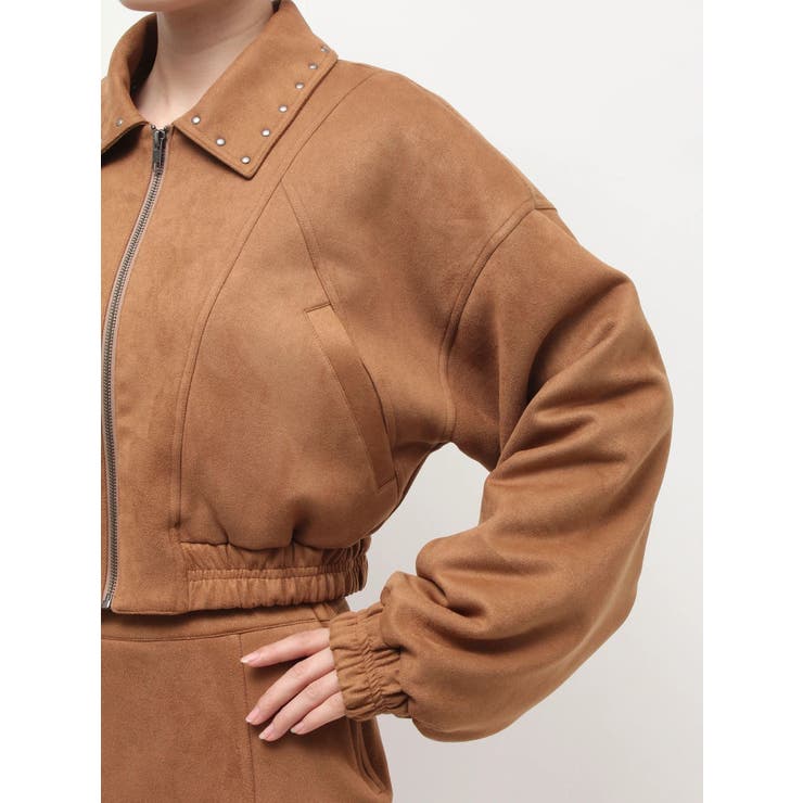 フェイクスウェードボリュームショートブルゾン【セットアップ着用可能】 | EVRIS | 詳細画像28 