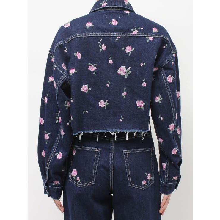 Embroideryデニムブルゾン【セットアップ着用可能】 | EVRIS | 詳細画像40 