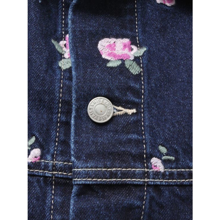Embroideryデニムブルゾン【セットアップ着用可能】 | EVRIS | 詳細画像48 