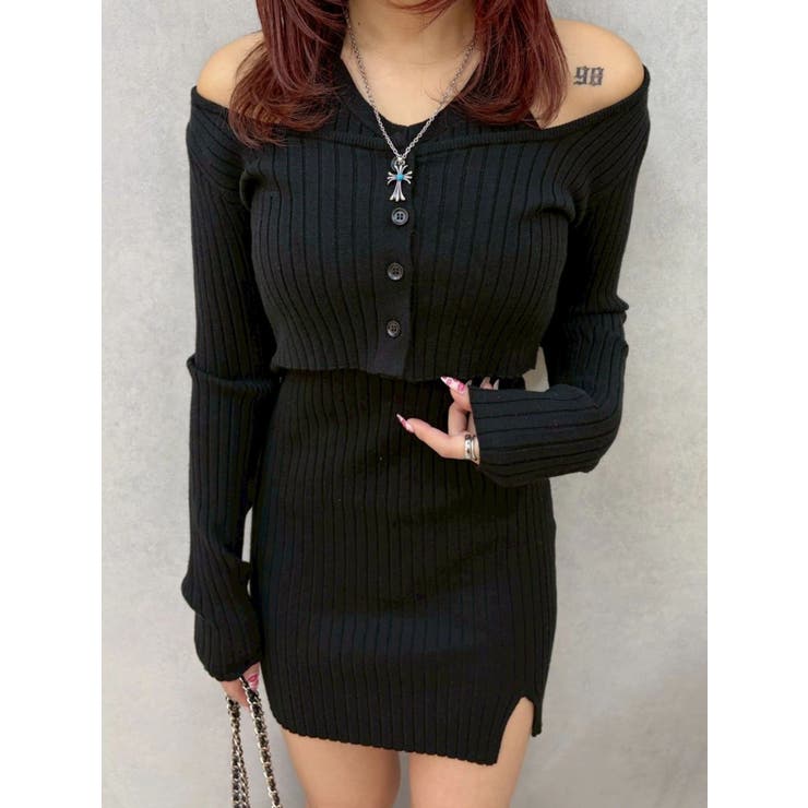 レイヤードホルターネックミニワンピース | EVRIS | 詳細画像12 