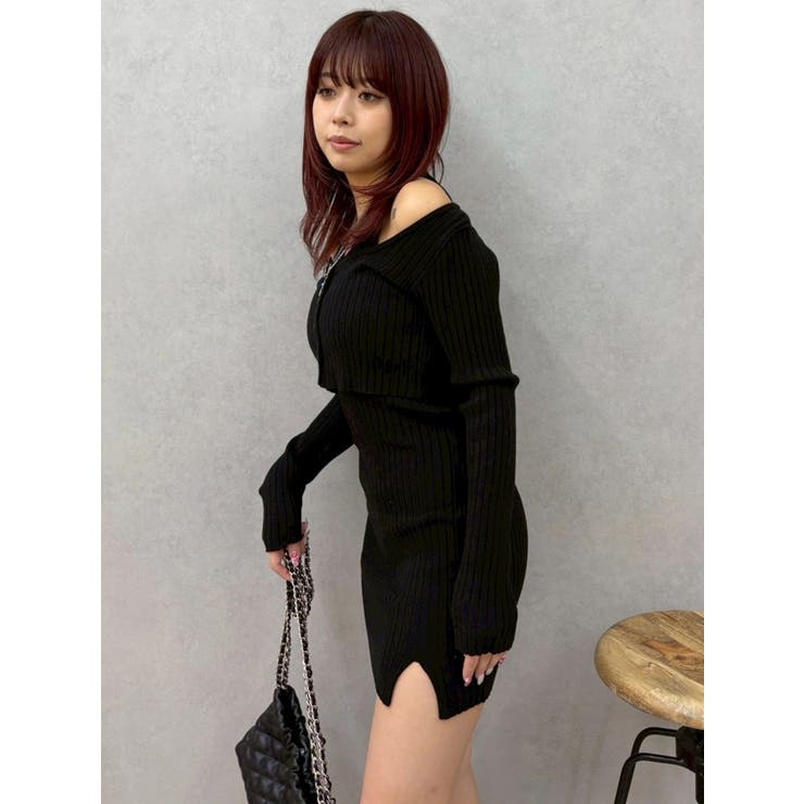 レイヤードホルターネックミニワンピース | EVRIS | 詳細画像14 