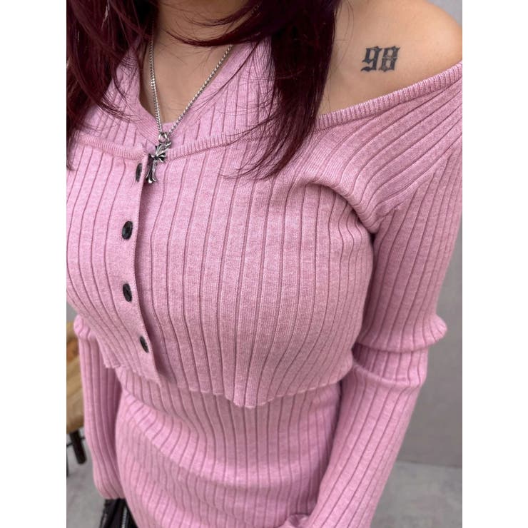 レイヤードホルターネックミニワンピース | EVRIS | 詳細画像21 