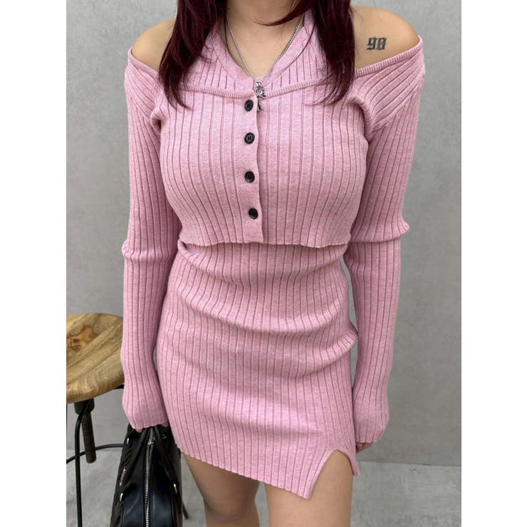 レイヤードホルターネックミニワンピース | EVRIS | 詳細画像22 