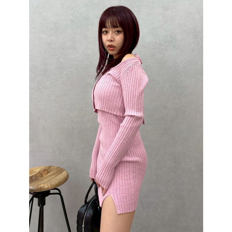 レイヤードホルターネックミニワンピース | EVRIS | 詳細画像24 