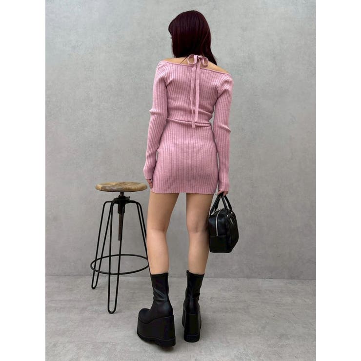 レイヤードホルターネックミニワンピース | EVRIS | 詳細画像27 