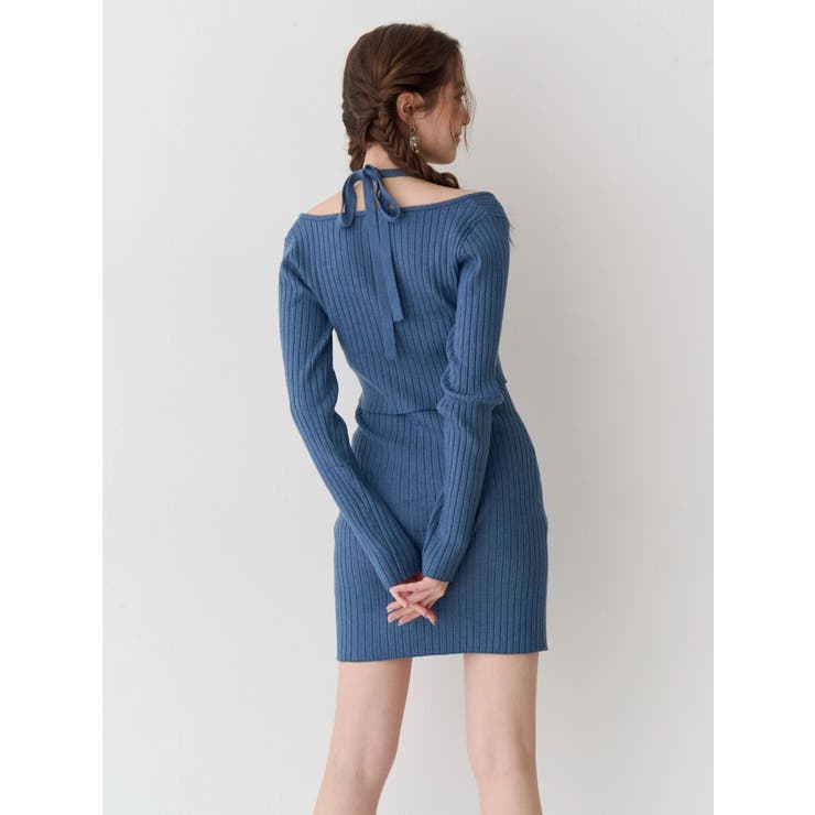 レイヤードホルターネックミニワンピース | EVRIS | 詳細画像3 