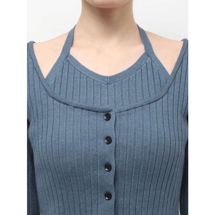 レイヤードホルターネックミニワンピース | EVRIS | 詳細画像42 