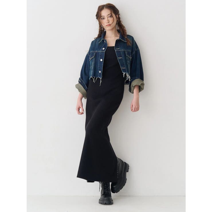 バックリボンロングニットワンピース | EVRIS | 詳細画像10 