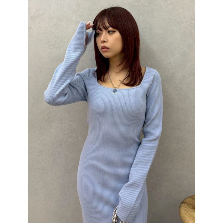 バックリボンロングニットワンピース | EVRIS | 詳細画像13 