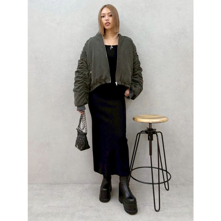 バックリボンロングニットワンピース | EVRIS | 詳細画像32 