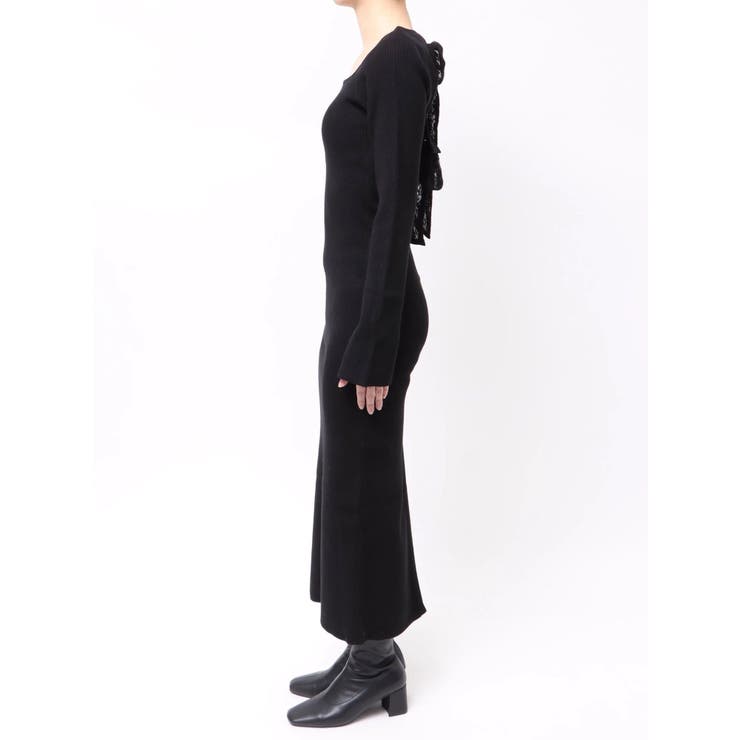 バックリボンロングニットワンピース | EVRIS | 詳細画像34 