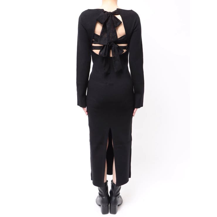 バックリボンロングニットワンピース | EVRIS | 詳細画像35 