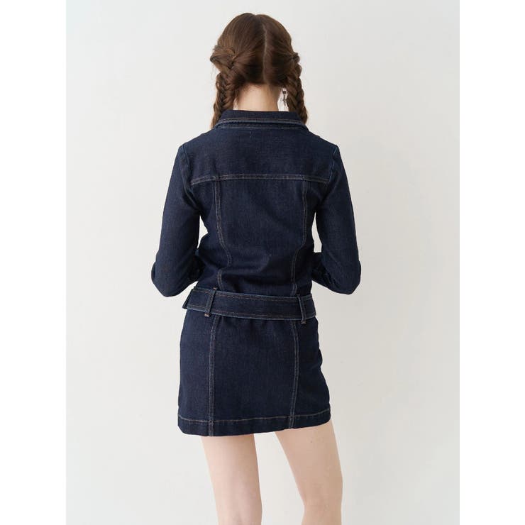 ストレッチデニムシャツミニワンピース | EVRIS | 詳細画像16 