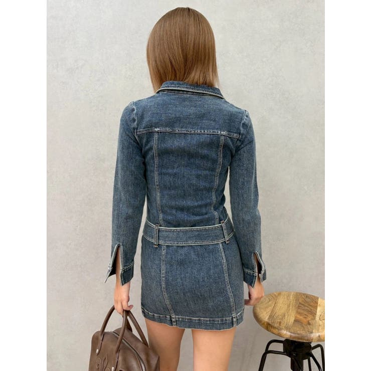 ストレッチデニムシャツミニワンピース | EVRIS | 詳細画像26 