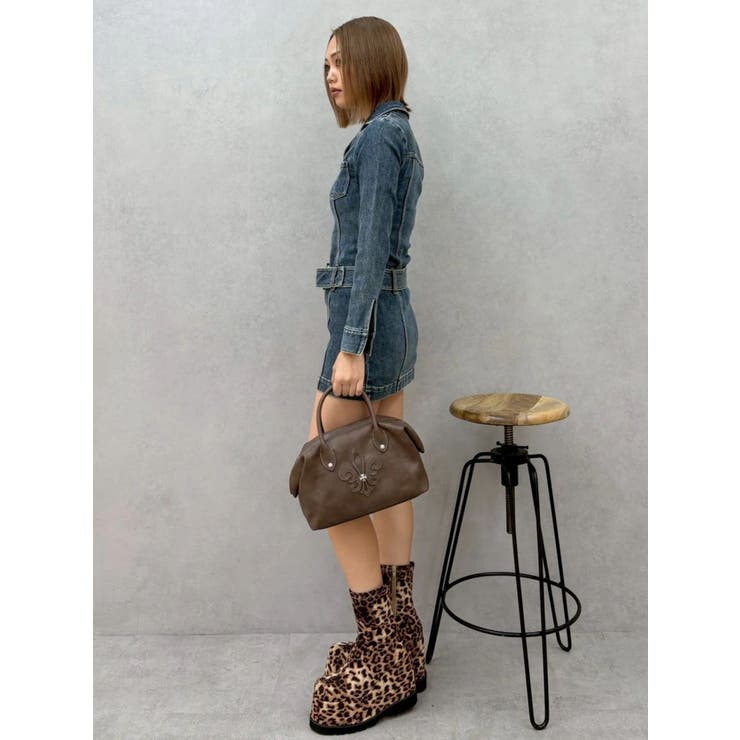 ストレッチデニムシャツミニワンピース | EVRIS | 詳細画像27 