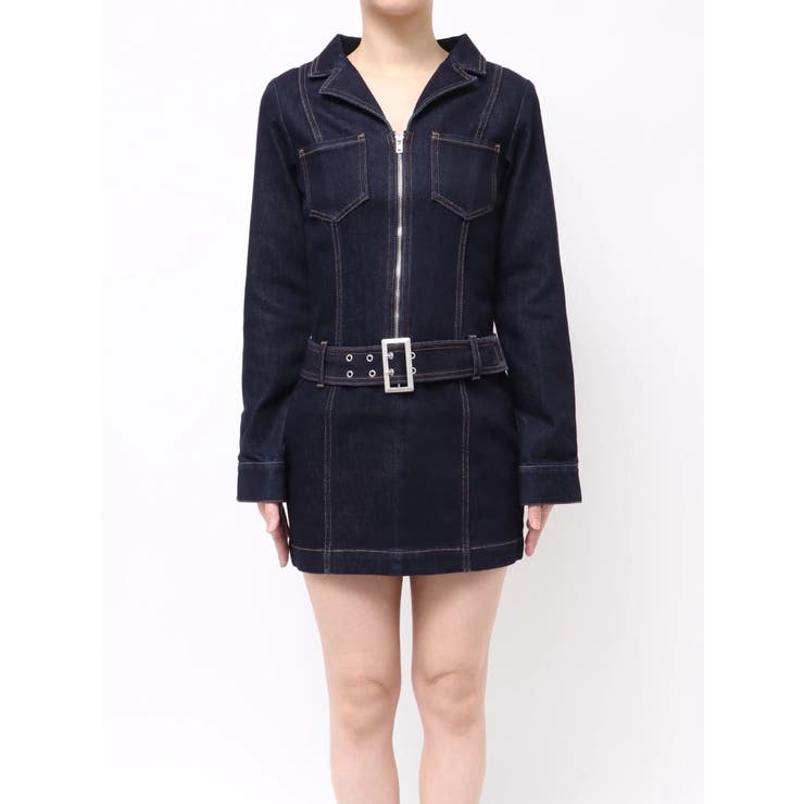 ストレッチデニムシャツミニワンピース | EVRIS | 詳細画像41 